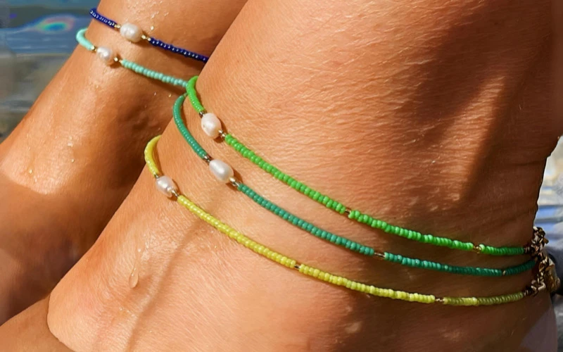 ست کردن پابند طلا با کفش