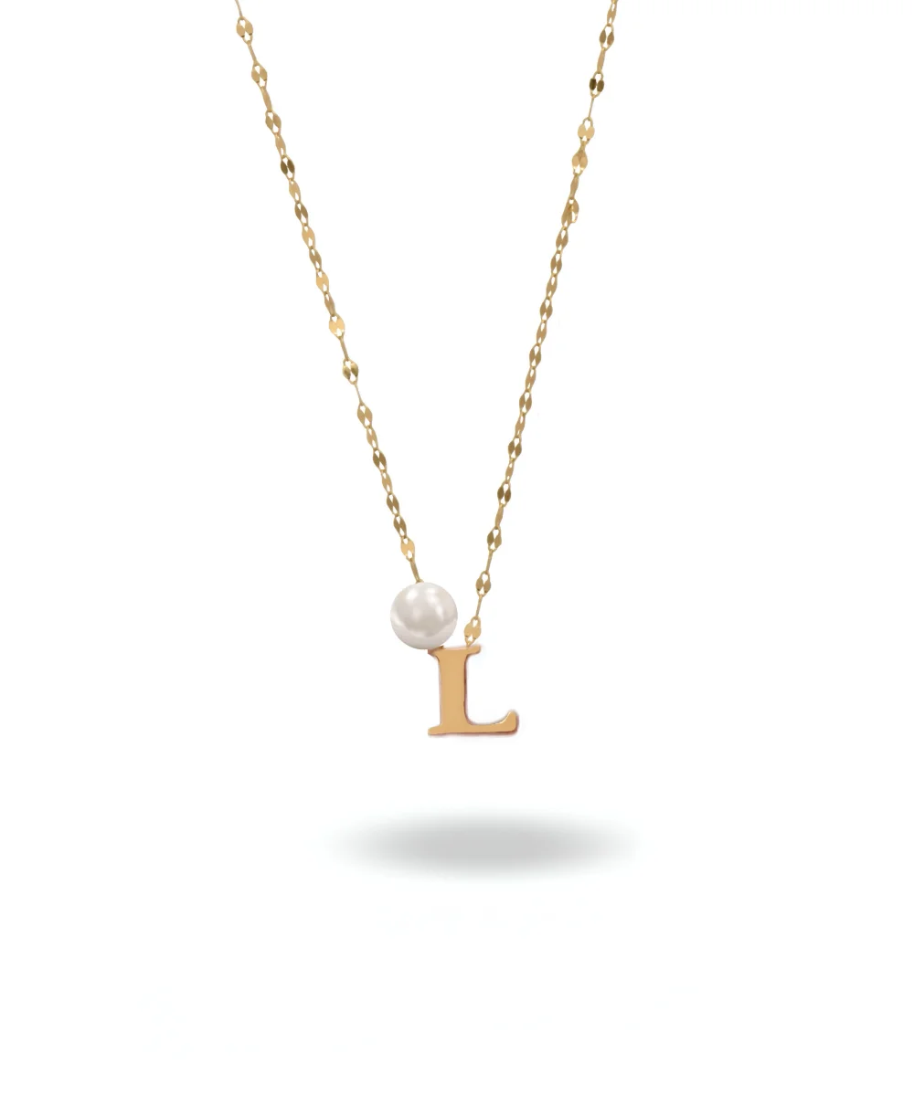 گردنبند حروف با مروارید گردنبند حروف با مروارید