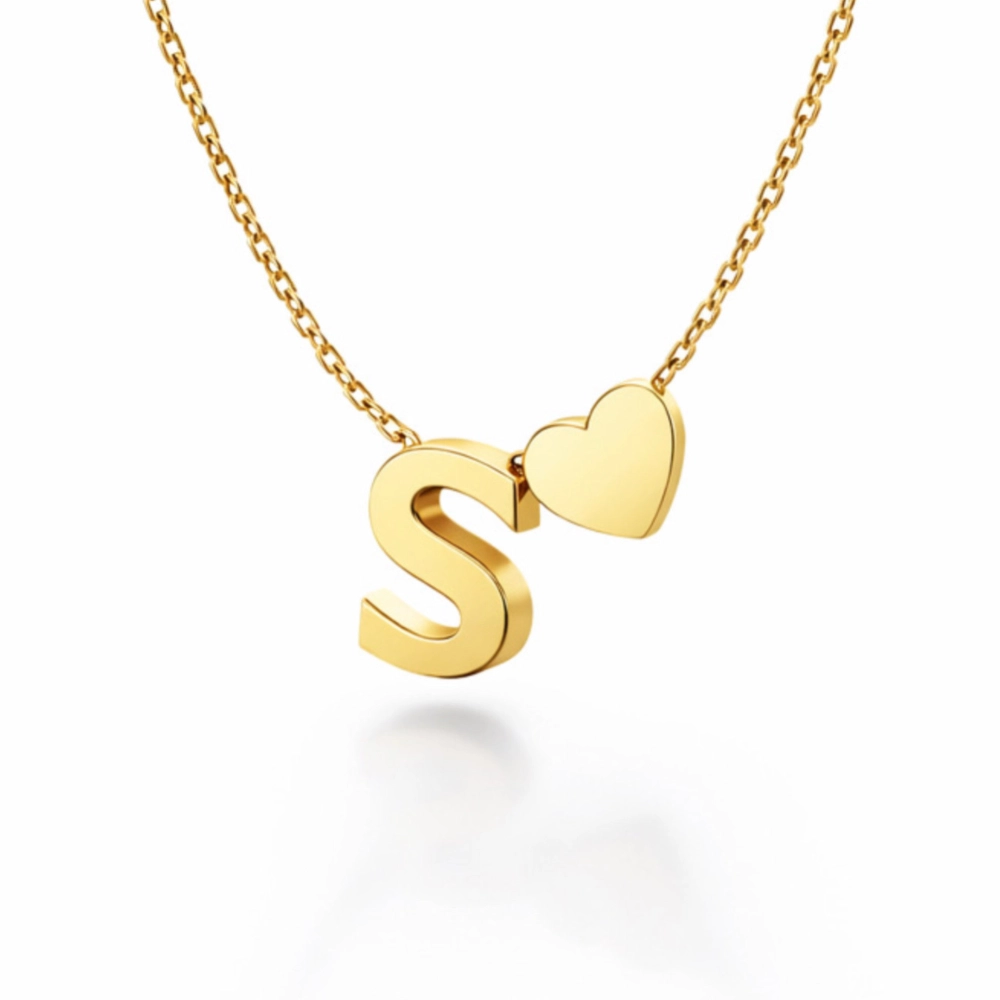 گردنبند قلب و حروف کد 1000010090 گردنبند قلب و حروف کد 1000010090