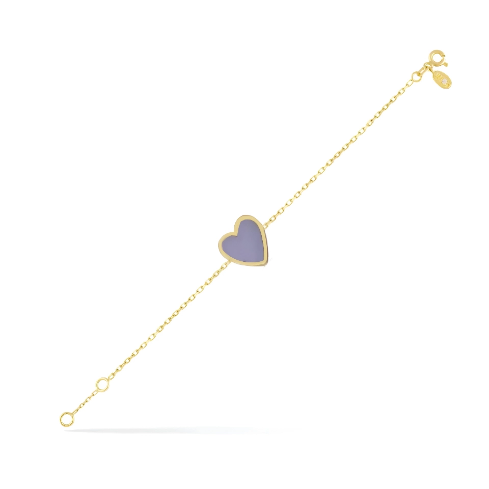 دستبند قلب میناکاری کودک دستبند قلب میناکاری کودک