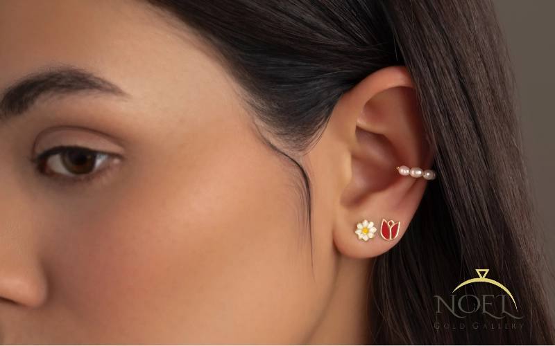 خرید کالکشن جدید مرواریدی طلا