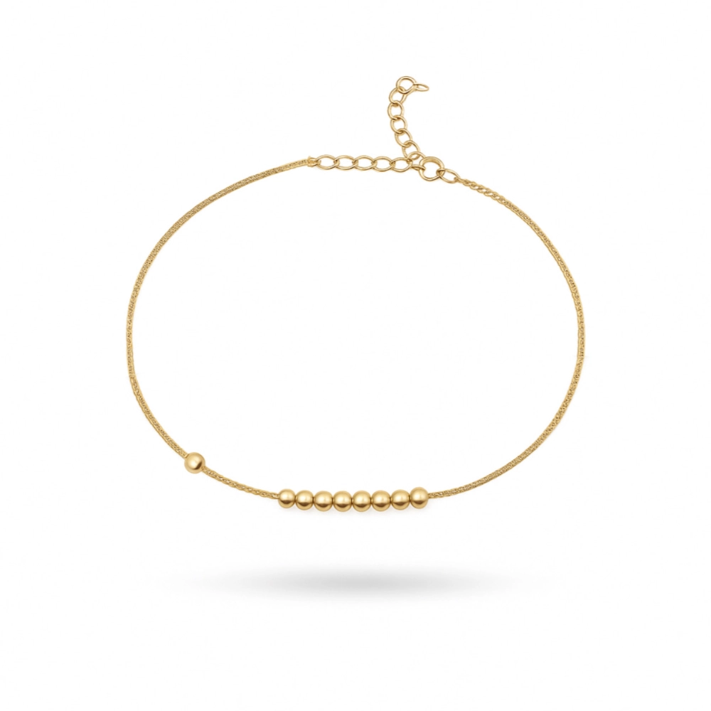 دستبند ردیف گوی کد 100124 دستبند ردیف گوی کد 100124