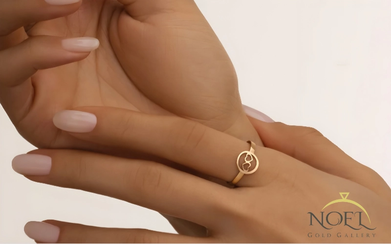 انگشتر دوقلب کد 1000010087