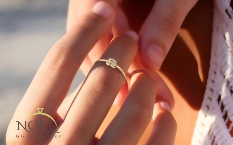 انگشتر مفتولی حروف کد 300140