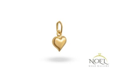 پلاک طلا قلب توپر از نو ال گالری